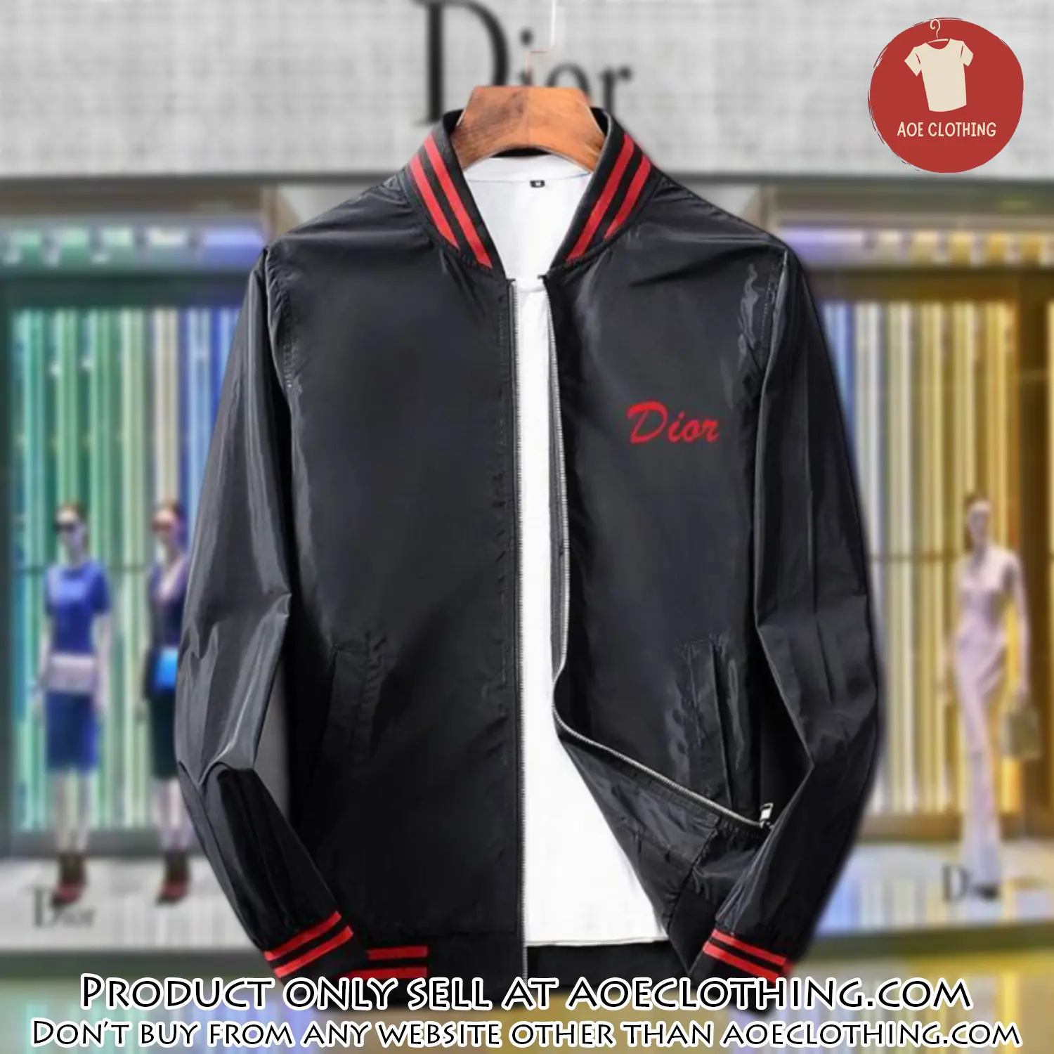 Dior luxury brand varsity zipper jacket vst1065 aoe2529497